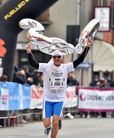 Stefano Benatti a sua Maratona numer 200.

