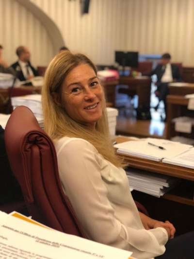 La senatoura y procuradoura Elena Testor tl Senat a Roma. (foto: fbk)
