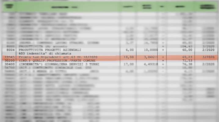 »Dei 100 euro empermetùs dal Stato, ai infermieri empegnei en pruma linea contra el Covid -19 ie n'é rué nte fonda gnánca 70.
