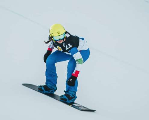 Caterina Carpano en Copa del Mond a Reiteralm (foto de Marco Rossoni).
