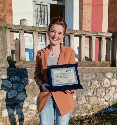 Martina Palla con suo prum premio.
