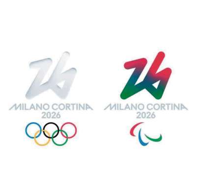 El logo noo de ra Olimpiades d'inverno 2026; śo par pede chel outro, de i Śoghe paralimpiche.
