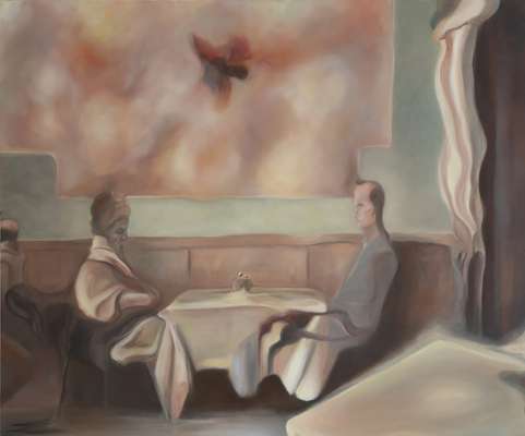 "Im Café", cheder de Elisa Rungger
