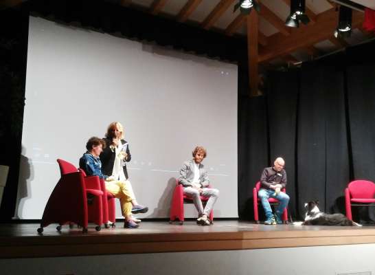 Roberta Silva con Virna Pierobon, Tommaso Bonazza e Andrea Azzetti.
