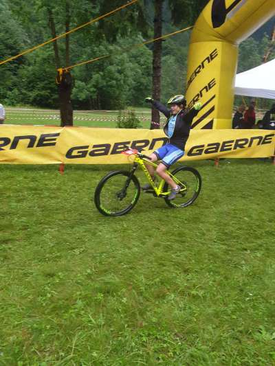 La joena atleta de la roda de la 3Esse de Soraga Giorgia Ciocca.
