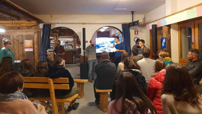 La prejentazion del video e del projet al Cotura Café.
