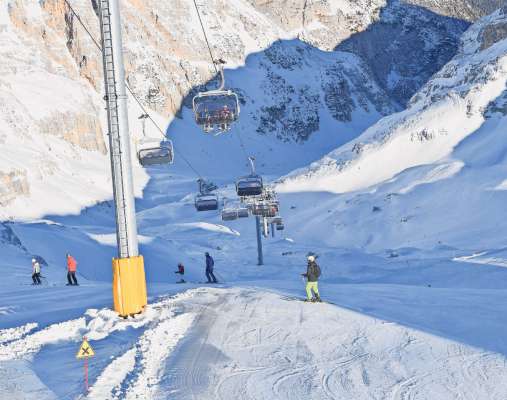 L inpianto noo, che el mena da Pian de Ra Vales fin al Busc de Tofana.
