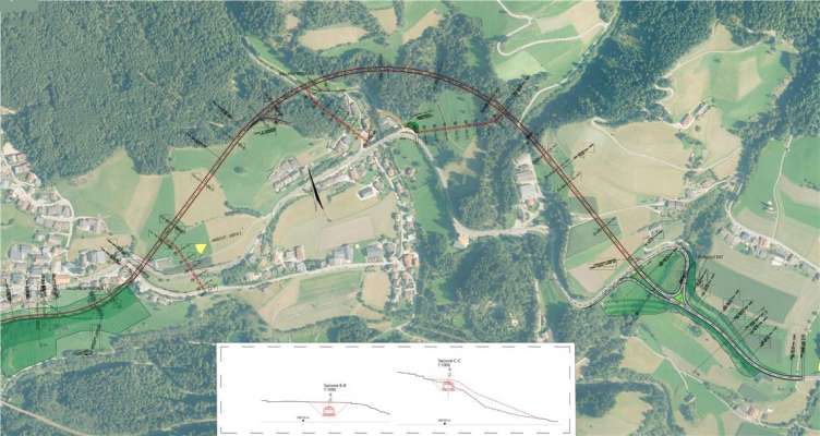 La trassa dl tunel. grafich: provinzia da balsan
