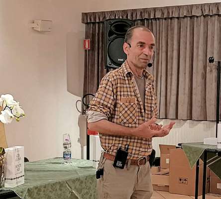 L autor Ezio Anzanello, gran apascioné de storia e de Fodom.
