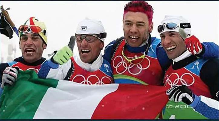 L quartet de campions olimpionics de paslonch.
