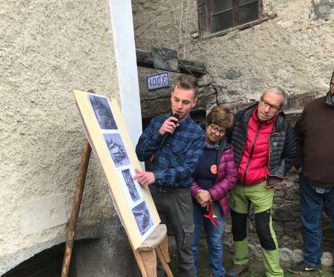 N moment de la giornèda, con Luca Zacchia che à prejentà l Molin de Sas.
