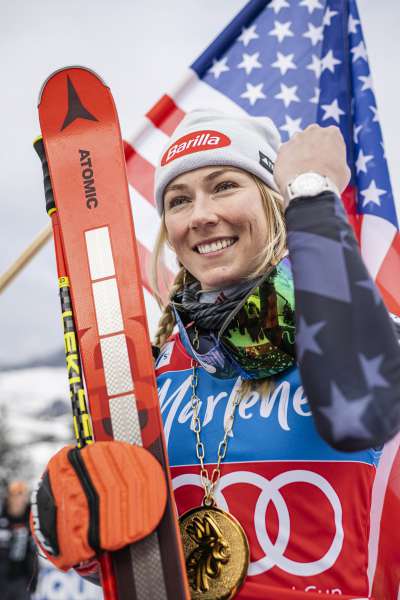 Mikaela Shiffrin tla maiú ligrëza inier a Al Plan. Foto: Harald Wisthaler
