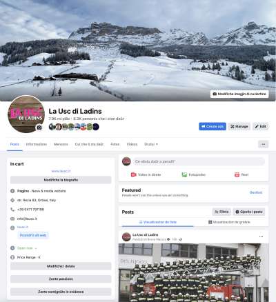 L portal "La Usc di Ladins" con l lingaz vademecum furlan.
