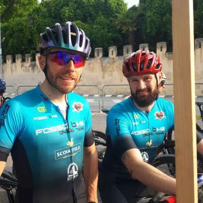 Manuel Verra e Valerio Bacchiocchi con la neva mondura del Fascia Bike.
