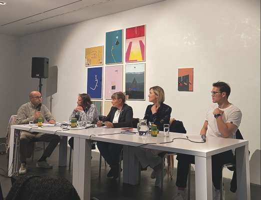 Da man drëta a man ciancia: Lukas Plancker, Egon Rusina, Lidia Bernardi, Sabina Willeit y Alex Vinatzer.
