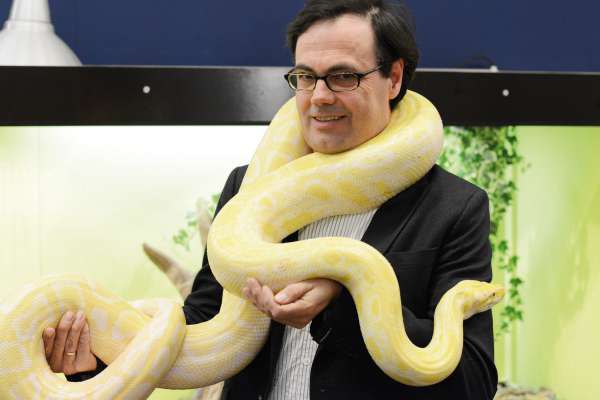Vito Zingerle é sté dal 2005 al 2017 diretur dl Museum dla Natöra a Balsan. Dl 2016 organisâl tl Museum na mostra de pythons. foto: La Usc di Ladins
