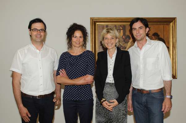 Le Consëi de gestiun dla uniun dl Ferdinandeum por la spana de tëmp 2015-19. Da man ciampa: Dir. Dr. Vito Zingerle, Mag.a Silvia Höller, Ass.-Prof.in Mag.a Dr.in Julia Hörmann-Thurn und Taxis, Ao. Univ.-Prof. Dr. Lukas Madersbacher. foto: Wolfgang Lackner
