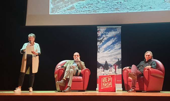 Giovanni Grasso e Michele Simonetti Federspiel con Ilaria Chiocchetti. 
