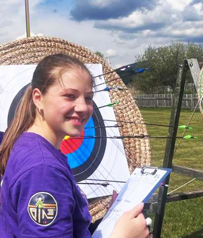 Agnese Riz a la selezions del Trofeo Coni stat de mé a Piné.
