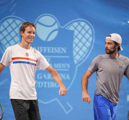Erwin Tröbinger y Patric Prinoth.   (foto: Diego Runggaldier)
