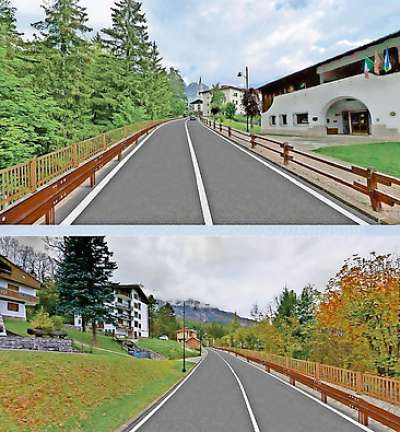 Ra strada pede ra Boite e ra scores: par el 2026 i vó ra slargà e comedà, da portà i camion indalonśe da ra jeja.

