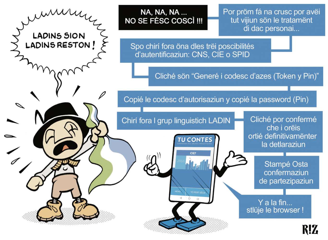 La caricatura dl'edema - La Usc di Ladins - Plata dla Union Generela di ...