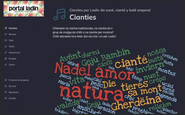 La prima verscion – nia finela – dl Portal Ladin. L nvit dla ULG ie de nvië ite material per arichì l Portal.
