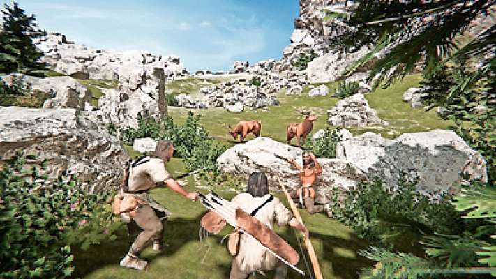 Co ra realtà virtuale i và adora a me fei vede una śornada de Valmo, in Mondeval, intrà laoro e caza, drio chel che à ciatà i archeologhe.
