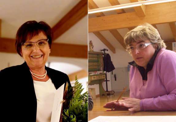 La maestres Chiara Lazzer e Daniela Chiocchetti.
