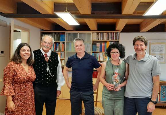 Melissa Locatin, Fernando Brunel, Franz Mazzel con Giusy e Stefano Weiss.  
