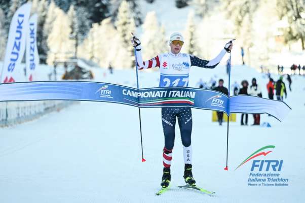 Jacopo Fanton al travert a Cogne.

