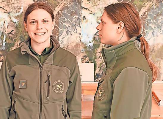 Giulia Pordon, che laora pro i verdabosc