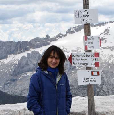 Alessandra Baldi, vizepresidenta del Cai Sat Zenter Fascia, se dèsc ju trop per la colaborazion anter la sezions
