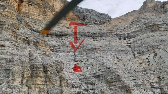 La rissa dal ia y ca mostra olache al é sozedü. La picia macia cöcena olache le corp é rové. (Foto: Aiüt Alpinisć Alta Badia)
