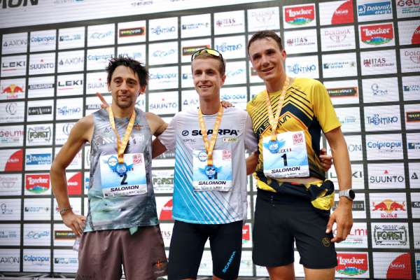 L podie col 3° post (a dreta) de Alex Oberbacher di Gardena Runners.
