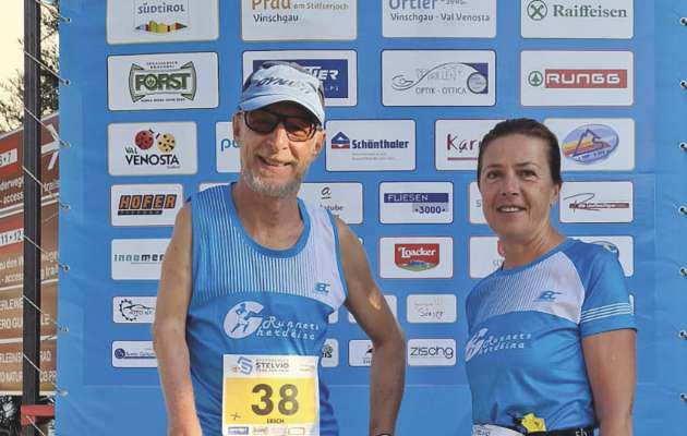De bon resultac à Erich Perathoner y Manuela Perathoner arjont te si categuries pra la Stelvio Trail Run.

