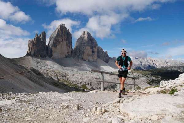 Mauro Rasom a la Camignada de Lavaredo.
