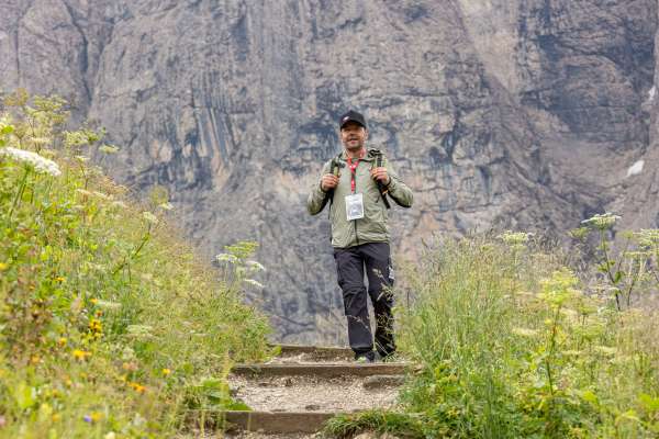 Christoph Pezzedi é sté le pröm »Dolomites Ranger« tl’Alta Badia. fotos:Freddy Planinschek 
