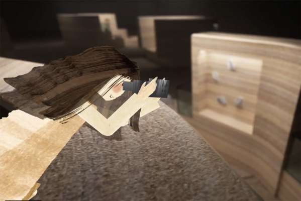 Petra compagna bec e genitores a descorir l Museo Geologich de la Dolomites a Pardac.

