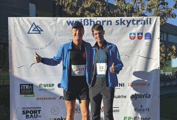 Luca y si pere Nando Clara de Gherdëina à fat pea pra la prima edizion dla Weißhorn Skytrail. Luca ne n'ie inò nia stat da bater.  
