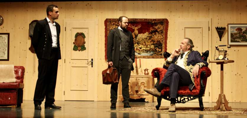 N momënt tratan la rapresentaziun de »Döta colpa de Mona Lisa«. foto:mo
