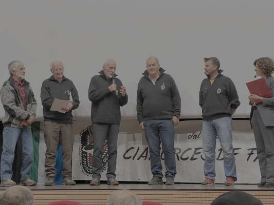 Gino Battisti, Alfredo Weiss, Almo Giambisi e Lodovico Vaia, con Ivan Vian e Angela Pederiva.
