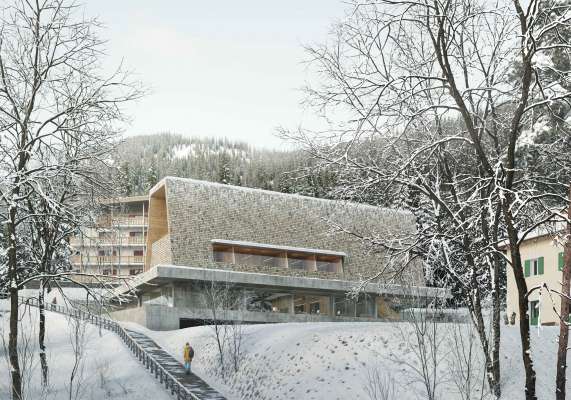 L rendering del projet pervedù per la restruturazion de la caserma.
