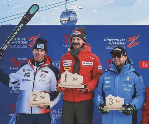 Pra la garejeda FIS, categuria sprint, ie Raphael Mahlknecht ruvà terzo FOTO de FIS Telemark + Colin Sheperd
