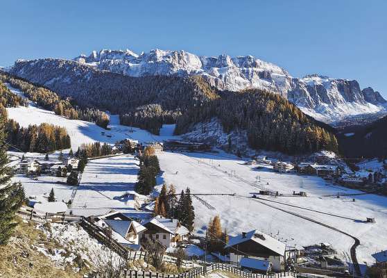 De nuvëmber àl fat mpue de nëif y la temperatures fova drët y drët per fé nëif cun i canons y se njenië nscila a puntin ala sajon.
