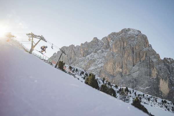 L mond dl schi ruva inò te Gherdëina – dut ie njenià