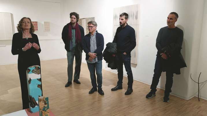 Da man ciancia: Valentine Kostner, Alexander Wierer, Thomas Sterna, Hubert Kostner y Flavio Senoner.
