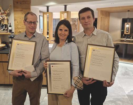 I unerei (da m.c.): Christian Ploner, Wilma Insam y Friedemann Ploner.
