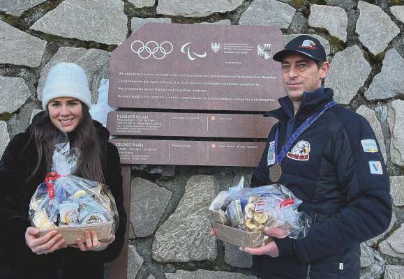 Nadia Delago y Florian Planker dan la tofla nueva che n &agrave; tac&agrave; su te S&euml;lva n un&euml;ur di si meric sportifs pra i Juesc olimpics y paralimpics.

