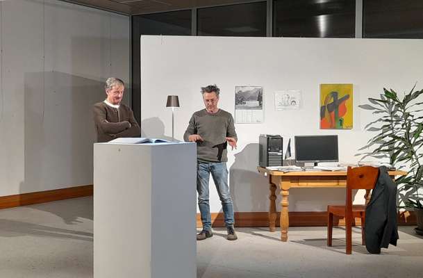 Stefen Monech e Claus Soraperra, doi di amisc che &agrave; record&agrave; Vigile Iori.
